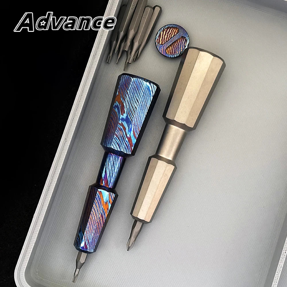 Titanium Alloy Screwdriver Multi Functional Portable Outdoor EDC Tool