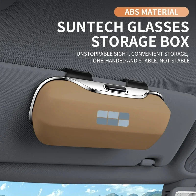 For Geely Galaxy GX3 Pro GC6 Atlas Coolray Cross Emgrand Accessories Car Visor Sunglasses Glasses Case Glasses Holder Clip Box