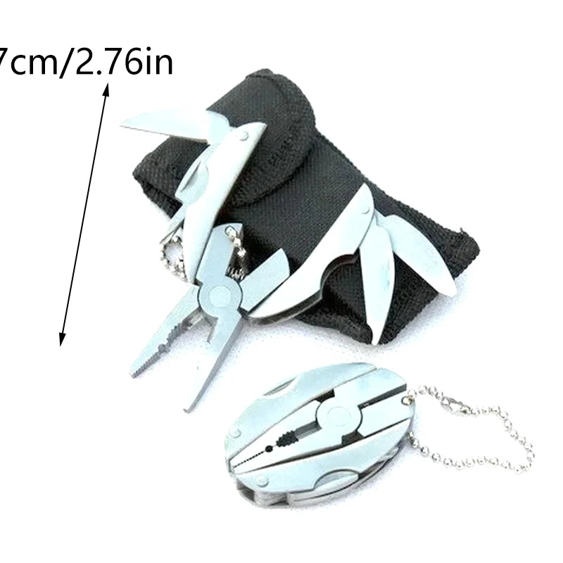 New【Stainless Steel Outdoor Portable Multitool Pliers Knife Keychain Screwdriver Tools Mini Pliers Herramientas Multi Tool】