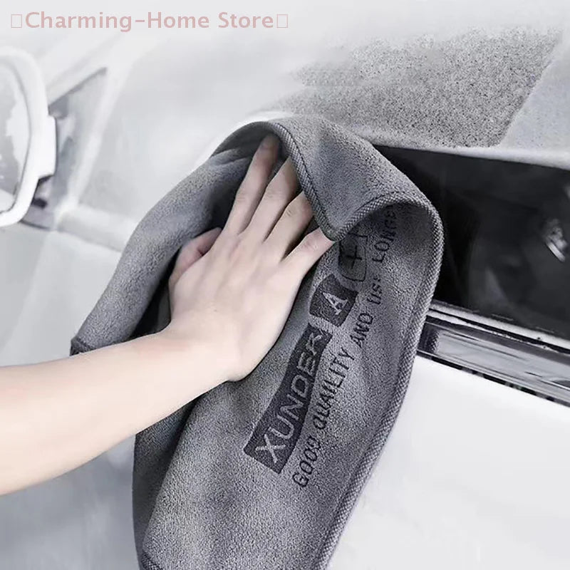 【M】Car Wash High End Microfiber Towel Car Cleaning Drying Cloth Hemming Car Care Cloth Detailing Wash Towel