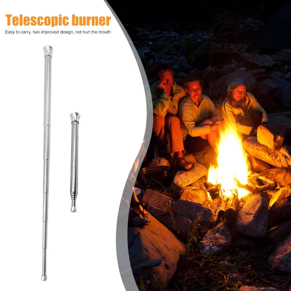 1/2/4pcs Outdoor Cooking Blowpipe, Telescopic Camping Fire Blower, Portable Survival Tool, Essential for Picnic Cooking