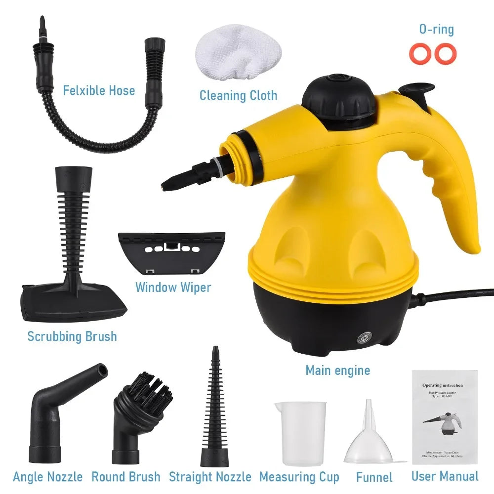 1000W Temperature Hand-held Steam Cleaner for Kitchen Range Hood Cleaning Home Bathroom, Car Cleaning Tools