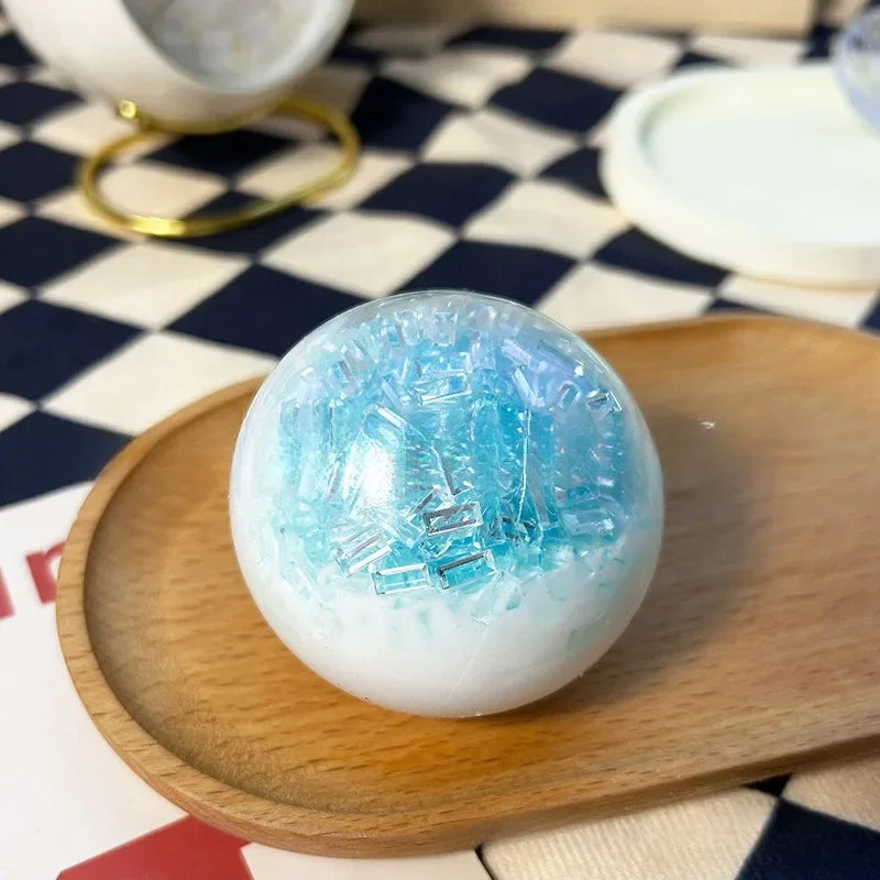 Crispy Handmade Ball Squishy Slow Rising Crushed Ice Handmade Ball | Stress Relief Sensory Fidget Toy for Anxiety ADHD Autism