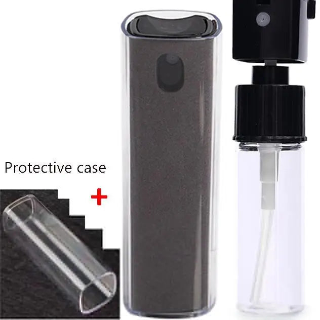 1/2pcs 2-in-1 Mobile Phone Screen Spray Bottle Computer Screen Cleaner with Microfiber Cloth Set Cleaning Tools Car Cleaning