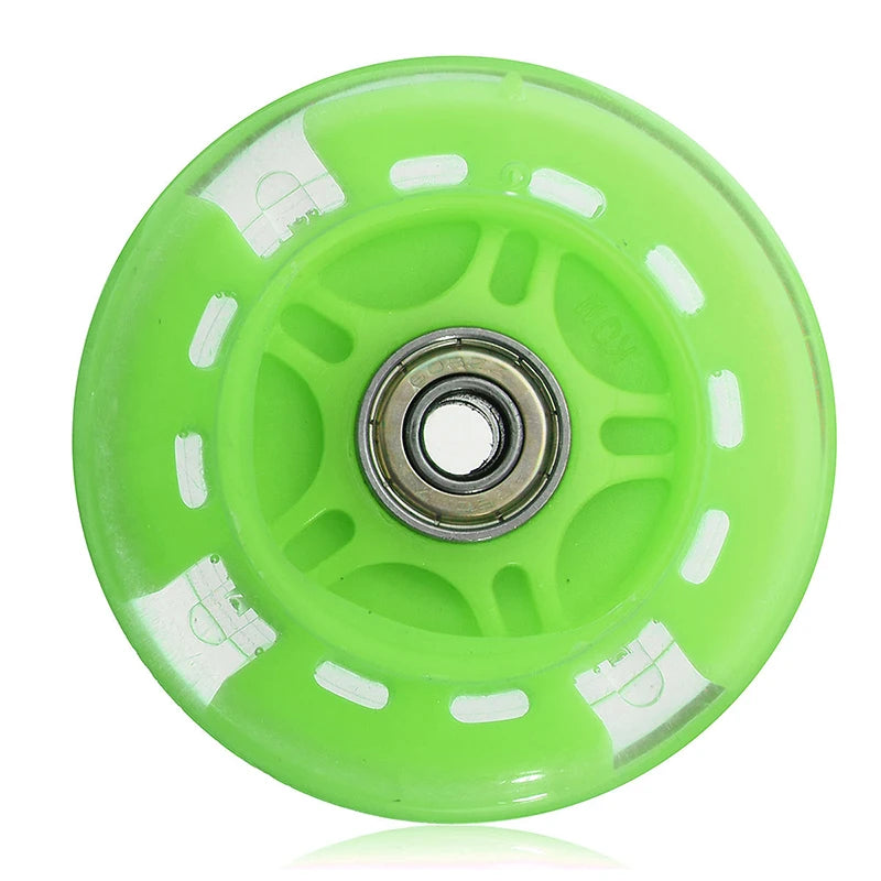 Mute Wheel Night PU+metal Parts Toy 1pc Accessories Bearing Car Flashing For Scooter Mini 80mm High Quality New