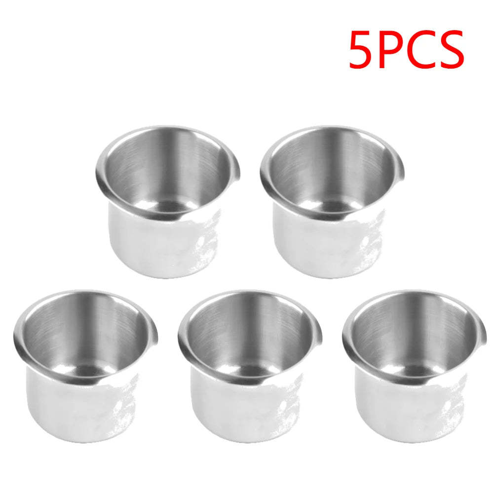 3-20pcs 68MM Stainless Steel Cup Holder Durable Cup Drink Holder for Truck Marine Boat Yacht Rv Camper Table Drink Rack Support