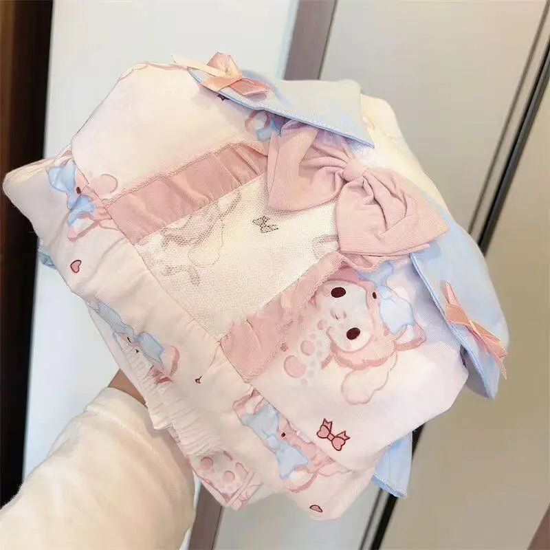 Pajama Set My Melody 2026 Summer New Women's Short Sleeved Shorts Beautiful Girls Can Wear Outerwear Home Clothes Set Cute Sweet