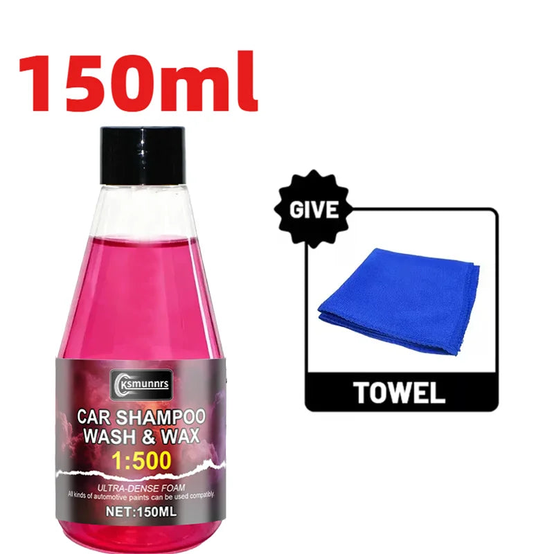 Ultimate Car Wash Foam - 150ml Super Concentrated Formula, Rich Bubble Soap for Deep Clean & Paint Nourishment, All-in-One Auto