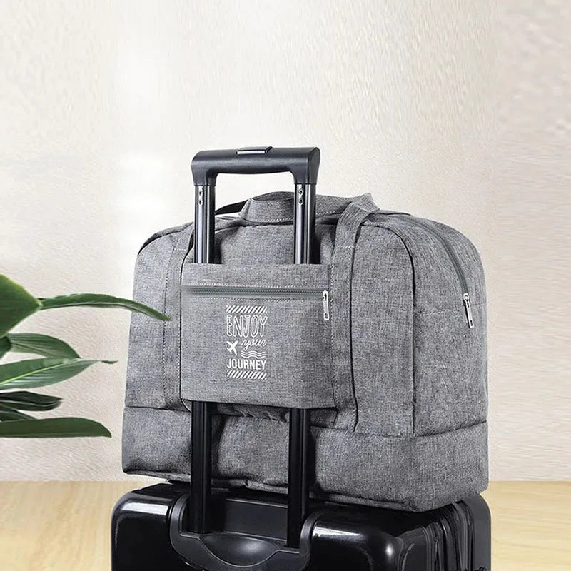 Double-Layer Waterproof Travel Bag for Gym & Swimming -Portable Handheld Dry/Wet Separation Cosmetic Toiletry Storage Unisex Bag