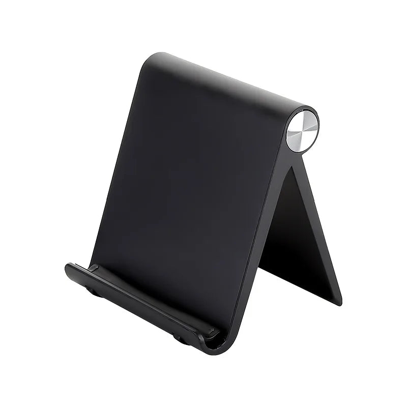 JavicTech Tablet Stand Holder Adjustable Portable Desktop Dock Office Compatible for iPad Pro iPhone 16 15 14 13 12 Black