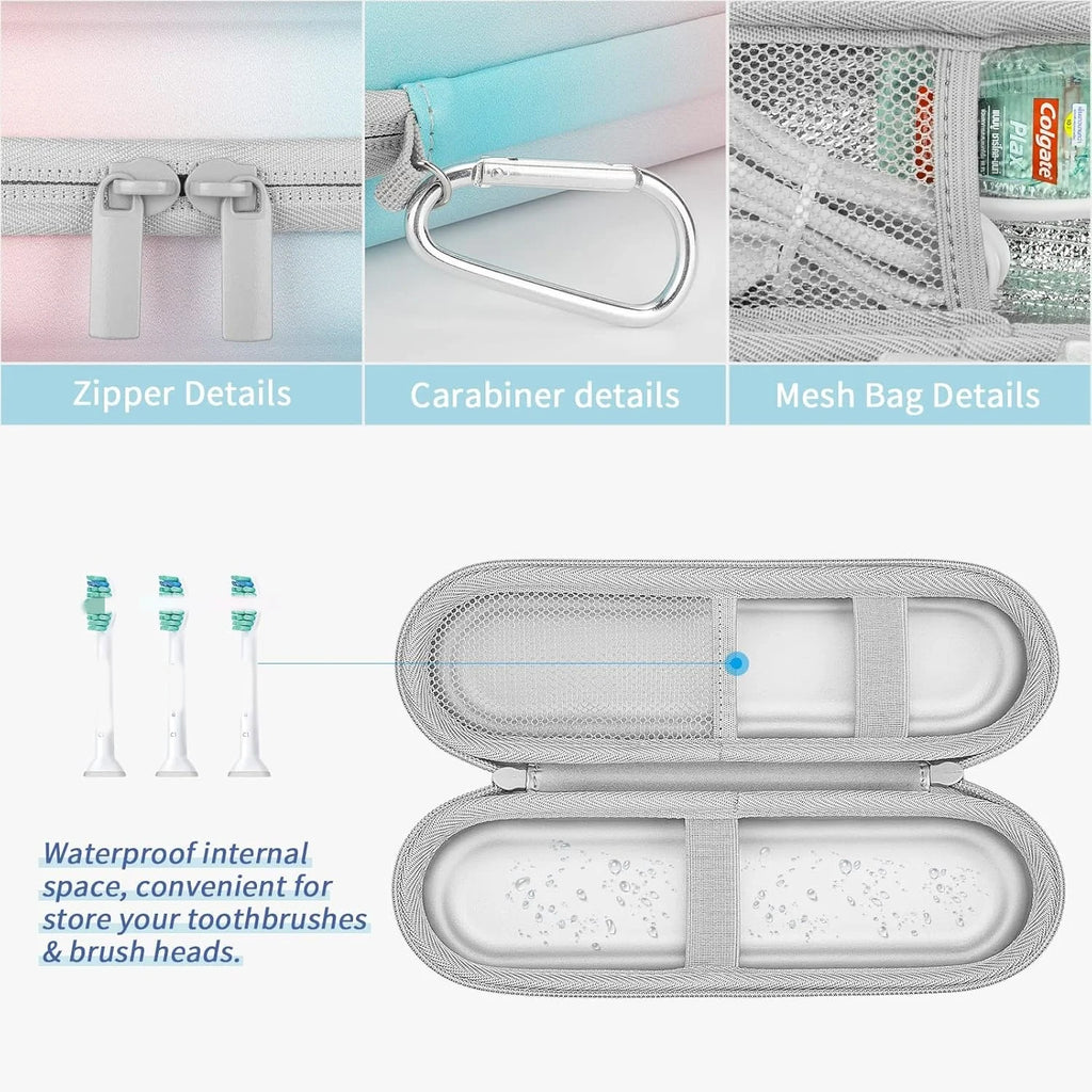 Portable Empty Universal Toothbrush Travel Case EVA Storage Bag For Electric Toothbrush Protective Shell Organizer Holder Box