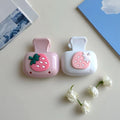 2Pcs Strawberry Shaped Toothbrush Clip with Dust Cover, Bathroom Toothbrush Protective Cover, Essential for Home and Travel