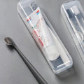 Portable travel toothbrush case, transparent toothbrush storage box, toothpaste box, multi-purpose storage dust-proof box