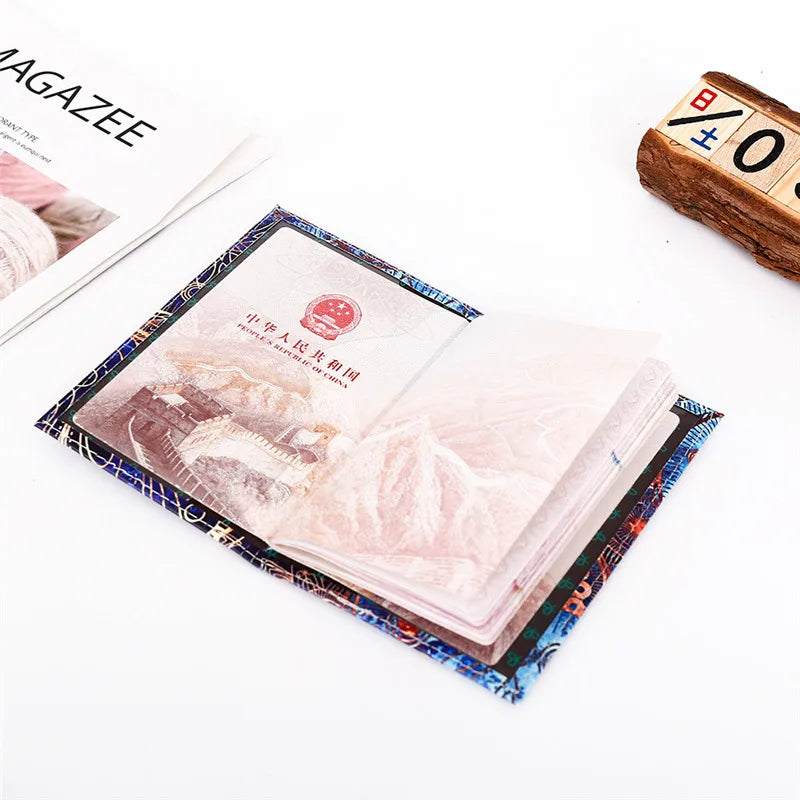 Starry Sky Passport Cover Fashion Women Men Pu Leather Travel Wallet Landscape Passport Holder High Quatity Case for Passports