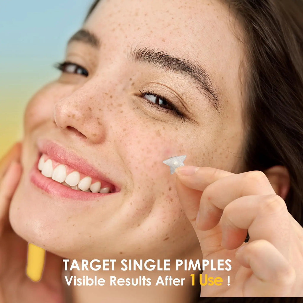 240+240Count Adult Transparent Star-Shaped Acne Patches - Effective Pore Cleansing Strips, Unscented, Alcohol-Free, Waterproof,