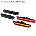 Gtinthebox Canbus Front Amber / Rear Red LED Car Bumper Side Marker Indicator Lights Fender Flare Light For 2004-2008 Acura TL