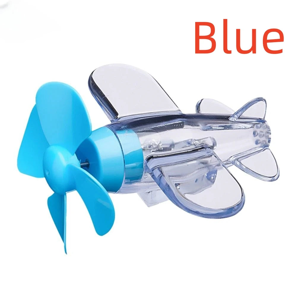 Electric Bike Motorcycle Decoration Wind Energy Luminous Small Plane Bicycle Car Cycling Helmet Wind Power Small Plane Decor