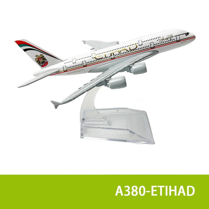 6Inch 15CM A380 A350 A330 A320 Concorde Diecast Airplane Model For Gift Collection