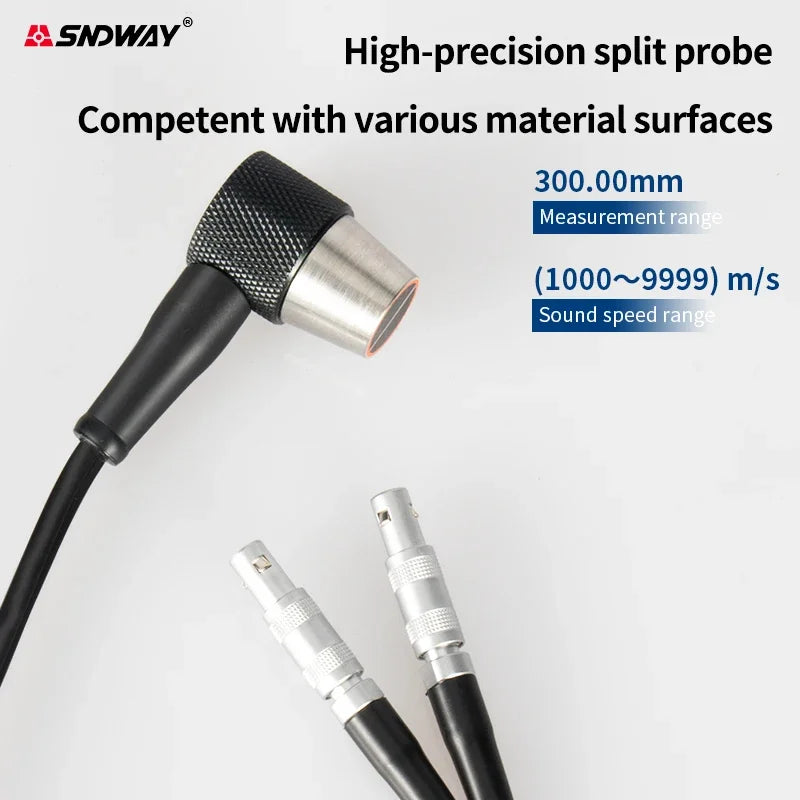 SNDWAY SW-6510S Ultrasonic Thickness Gauge For Metal Steel Plate Stainless Steel Pipe Plastic Glass Ceramic Tester