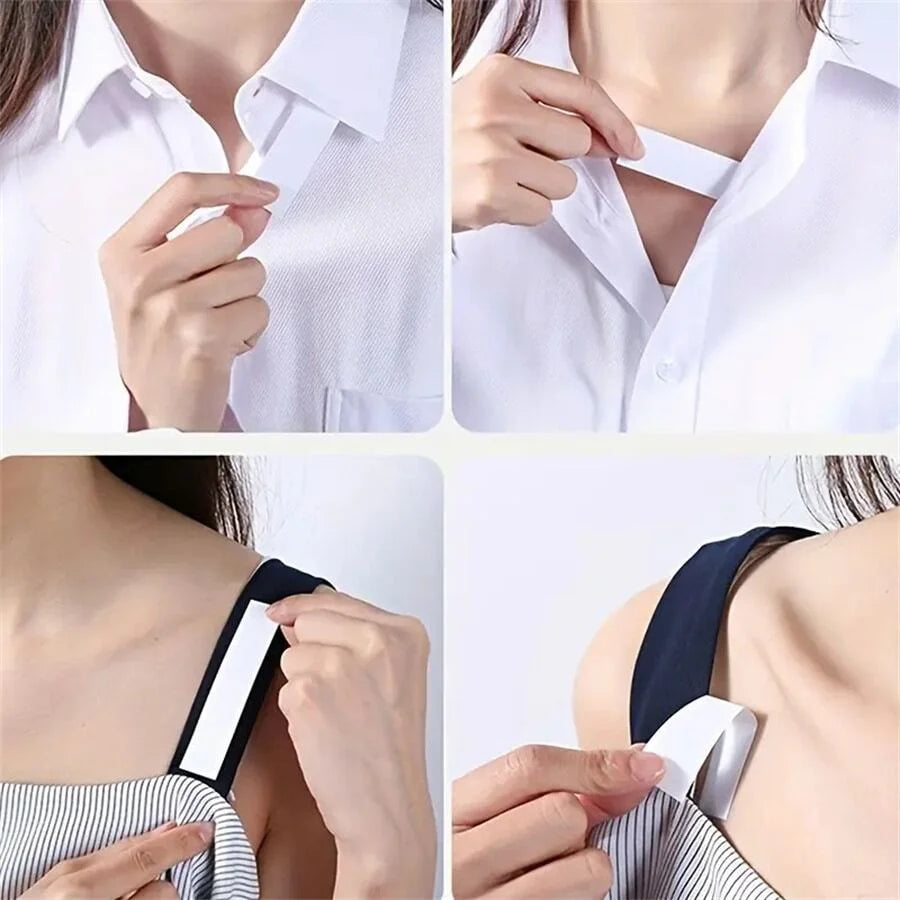 36 Pcs Womens Fashion Clear Double Sided Tape for Clothing and Body Transparent Strong Adhesive for All Skin Tones and Fabric