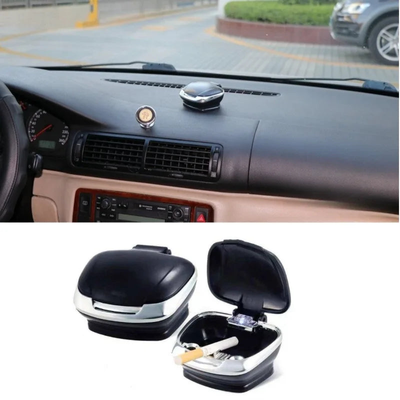 New Portable Auto Car Truck LED Cigarette Smoke Car Ashtray Cigarette Lighter Blue LED Light Smokeless Ashtray Cigarette Holder
