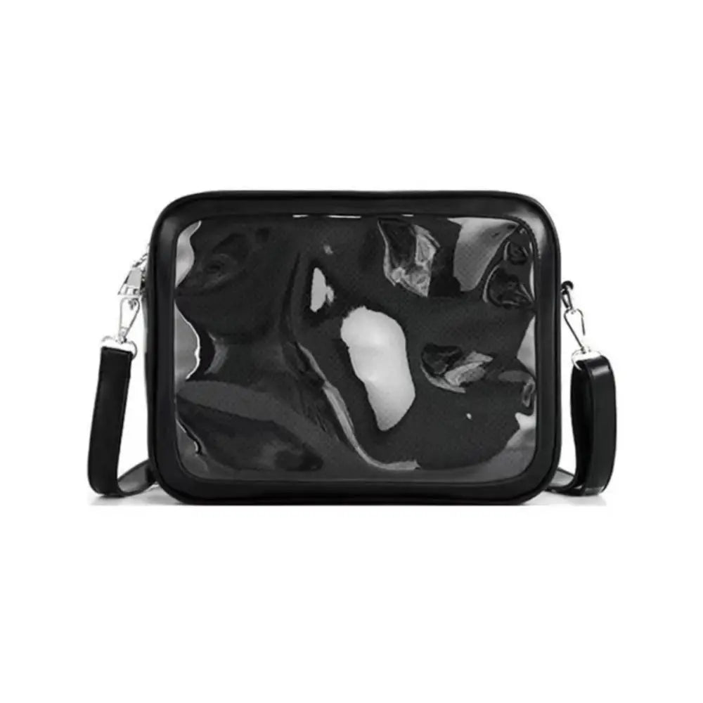 Zipper Bag Solid Color Itabag PU Idol Merchandise Storage Transparent Bags Small Item Bag Storage Bag Shoulder Bag Children