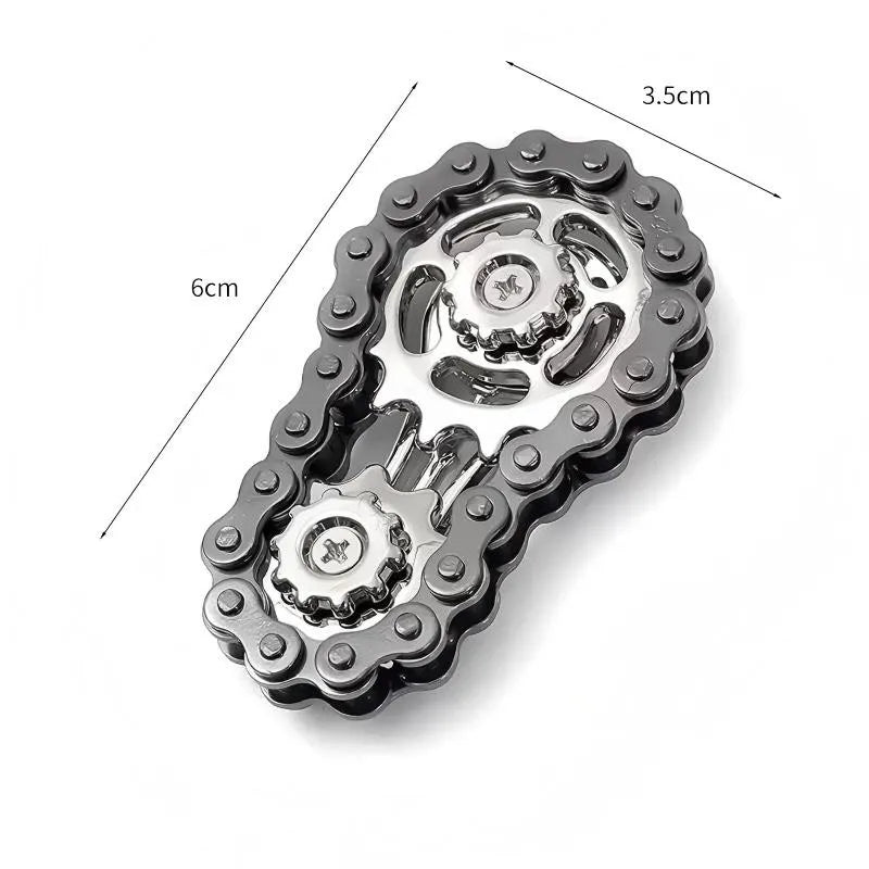 Metal Bike Chain Fidget Spinner Toys Sprockets Flywheel Fingertip Gyro Fidget Spinner Antistress Anxiety Toys for Kid Adult Gift