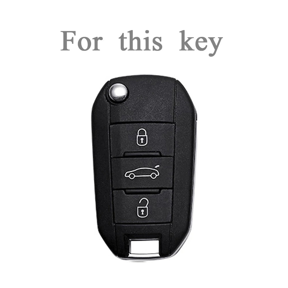TPU Car Key Case Fob for Opel Corsa D F A E Grandland X Crossland Combo Cap for Citroen C4 Cactus C5 Aircross Berlingo Fob