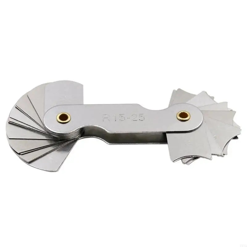 Radius Template R Gauge R1-6.5 R7-14.5 R15-25 Radius Gage Plate Fillet Gaug External Internal Concave Convex Arc Measuring Tools