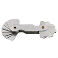 Radius Template R Gauge R1-6.5 R7-14.5 R15-25 Radius Gage Plate Fillet Gaug External Internal Concave Convex Arc Measuring Tools