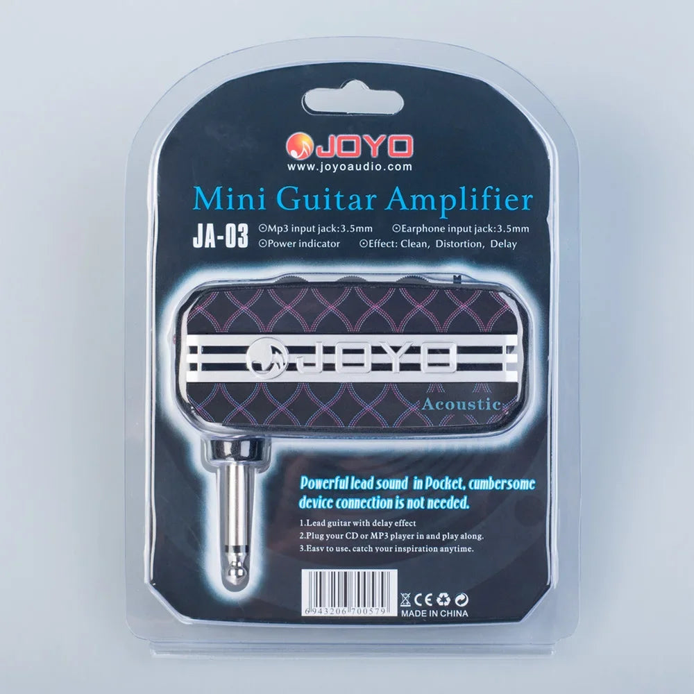 JOYO Bass Guitar Amplifier 6 Types A30 Sound MP3 Headphone Amp Pocket Size Electric Guitar Practice JA-03 Mini Amplifier