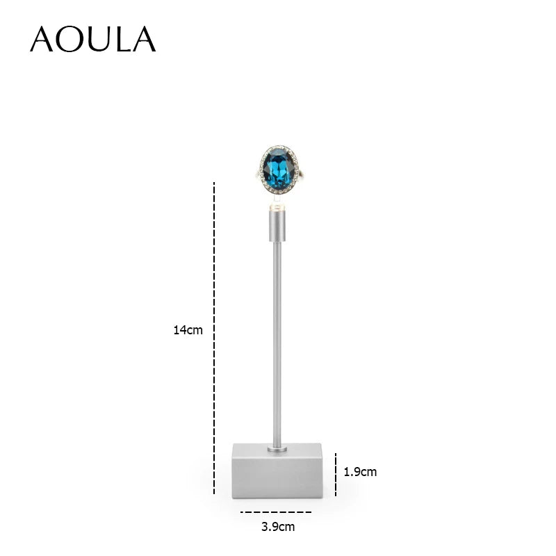 Luxury Dangle Earrings Display Metal Rack T Bar Stand Ring Jewelry Hanger Organizer Ear Studs Storage Holder Shelf Store Selling