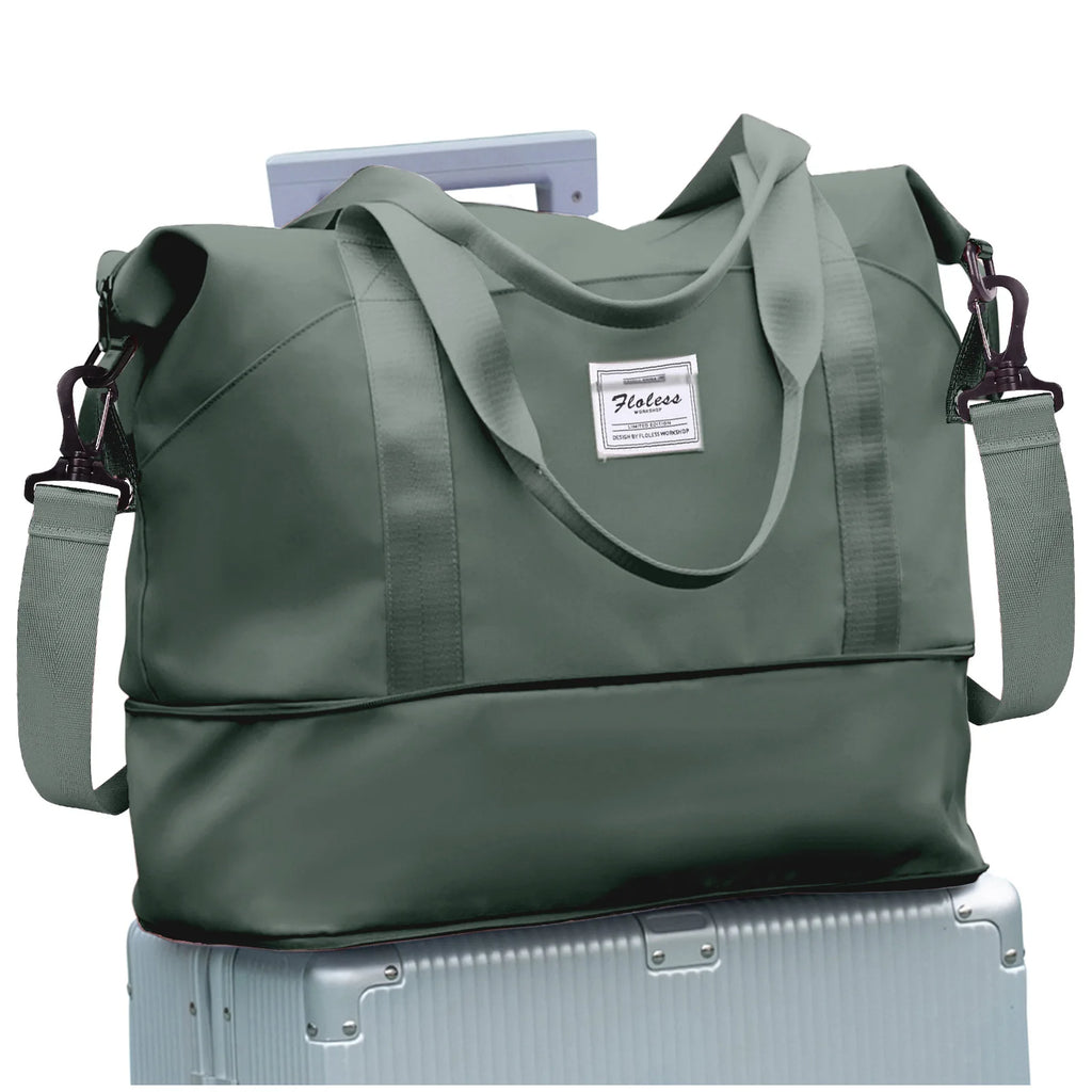 Expandable Travel Bag for Ryanair Easyjet, Hand Luggage Sport Bag Gym Bag, Large Capacity Foldable Travel Duffel Bag Weekend Bag