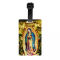Custom Virgin Mary Luggage Tag Privacy Protection Catholic Christian Baggage Tags Travel Bag Labels Suitcase