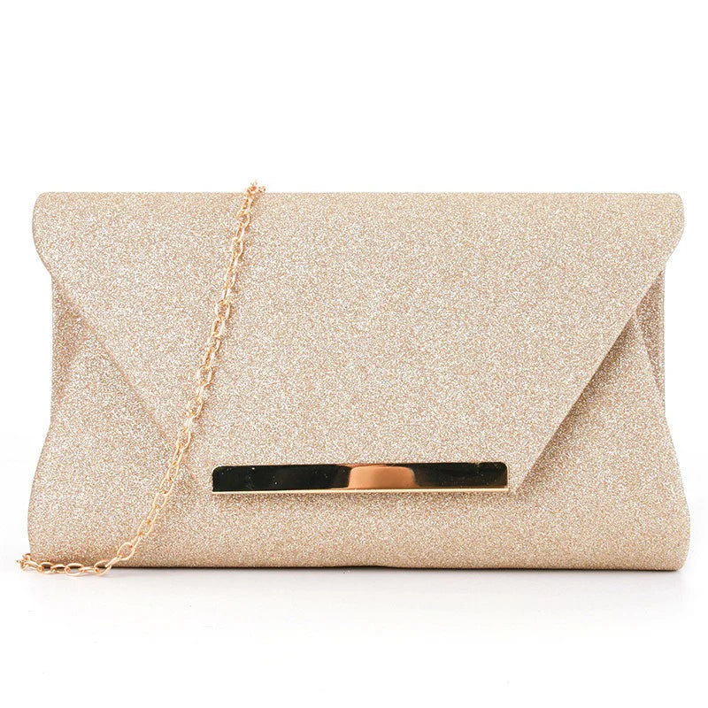 Dinner Bag, Bride Bag, Metal Accessories, Generous Hard Handbag, Clutch Bag