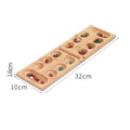 Riverstones & Bamboo Foldable Mancala Board Game - Fun Classic Table Game with Wooden Board for Adults & Kids
