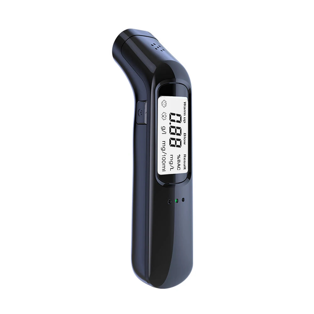 LCD Display Digital Alcohol Tester Professional Alcohol Detector Breath Rechargeable Breathalyzer Alcotester Drunk Driving Test