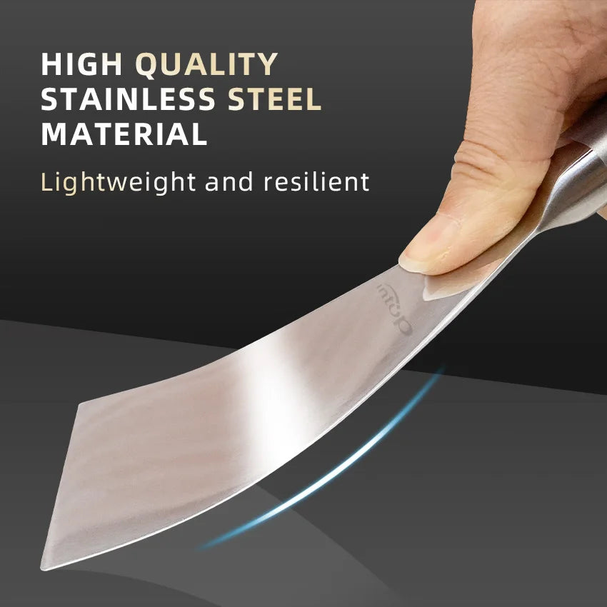 Dough Scraper Pizza Shovel Stainless Steel Cooking Spatula Dough Cutter Pancake Steak Bbq Baking
