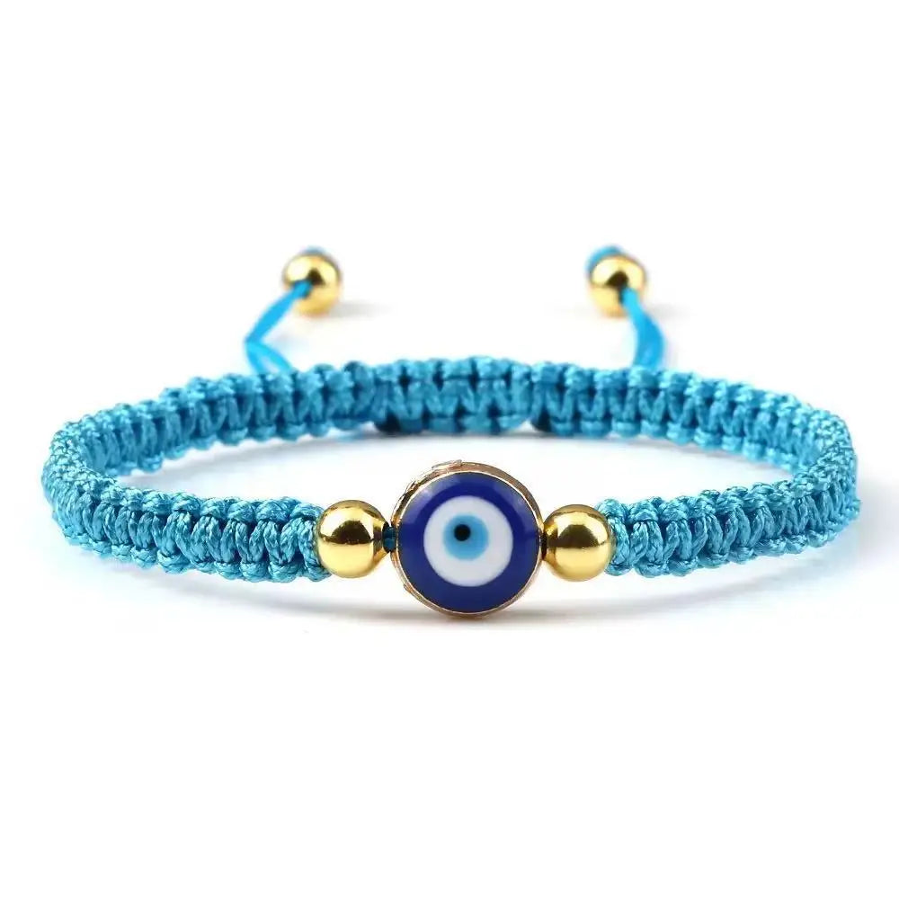 Pulseras Hombre Weaved Men's Fatima Hamsa Hand Bracelet Man Braided Turkish Evil Eye Bracelets For Men Women Spiritual Jewelry