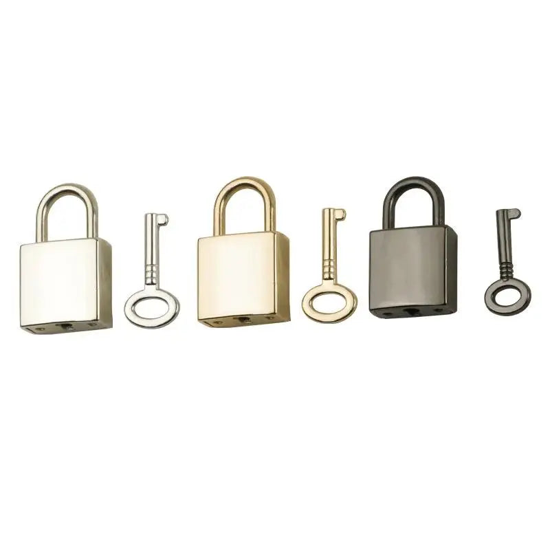 Portable Mini Metal Padlock Durable Anti-Theft Luggage Lock with Keys for School Locker Travel Baggage Storage Box