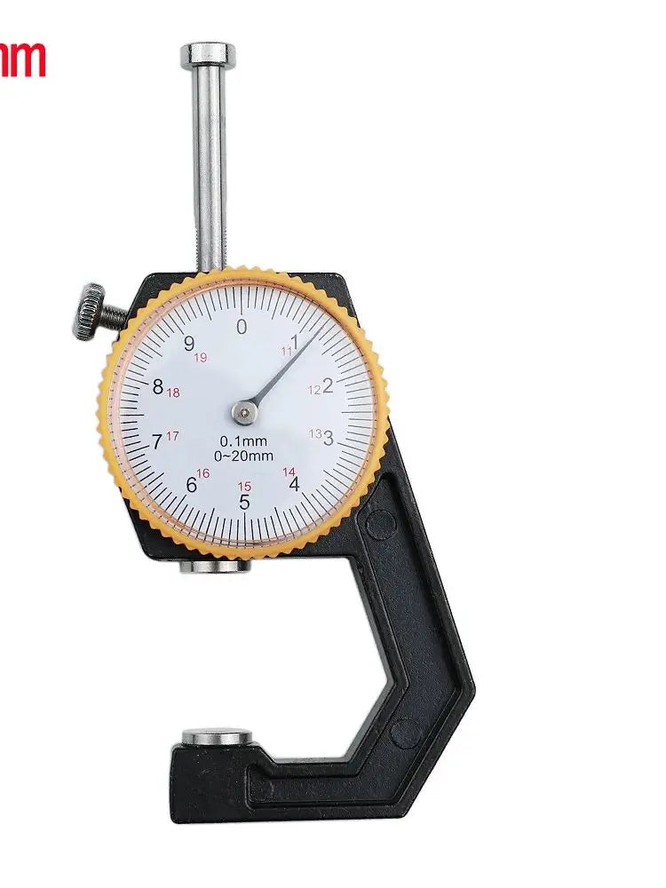 Portable Mini Precise Digital Thickness Gauge Meter Tester Micrometer Big Head 20mm Large LCD Electronic Dial Indicator