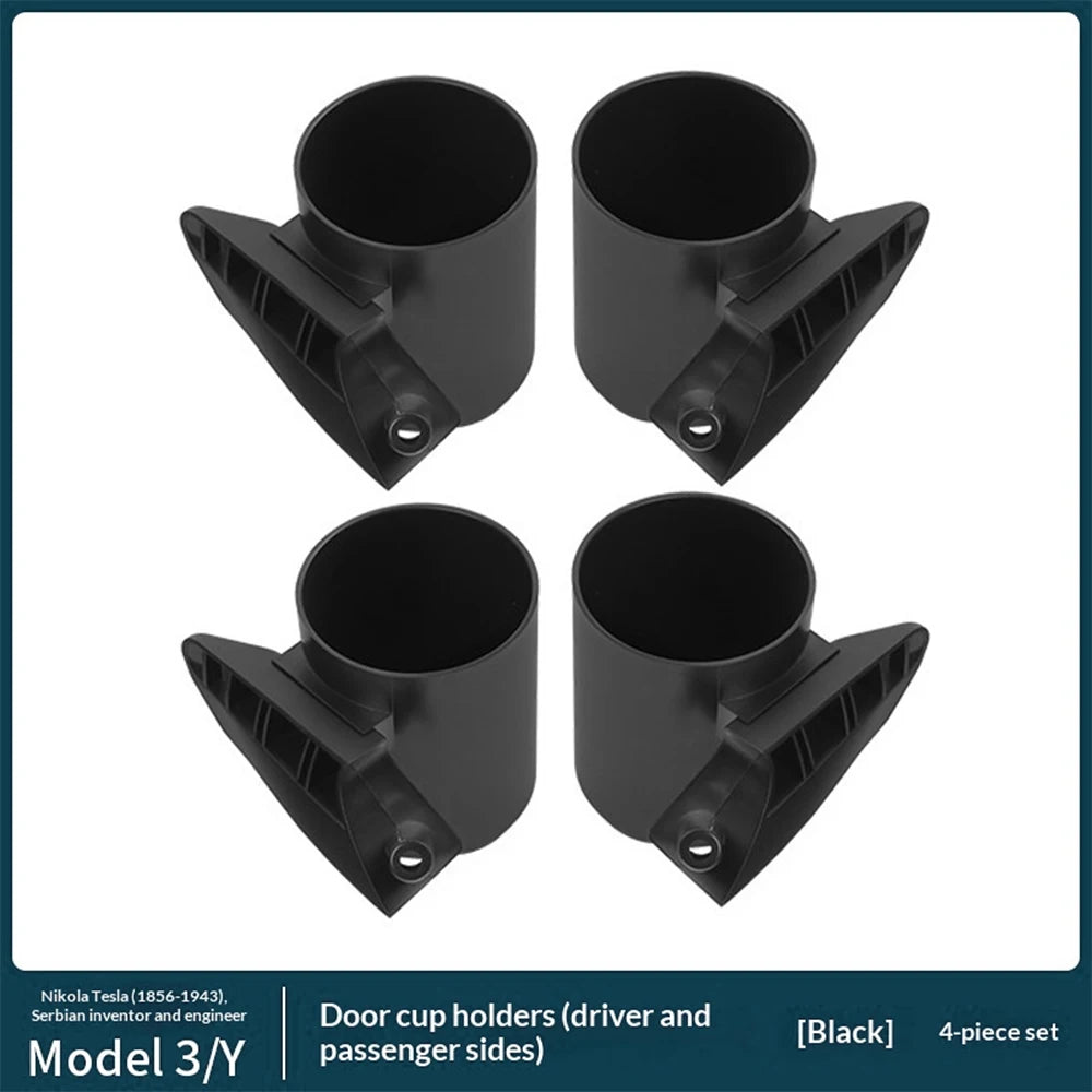 For Tesla Model 3 2017-2023 Model Y 2021-2023 Model 3 Highlan Model Y Juniper Car Door Cup Holder Storage Boxes Auto Accessories