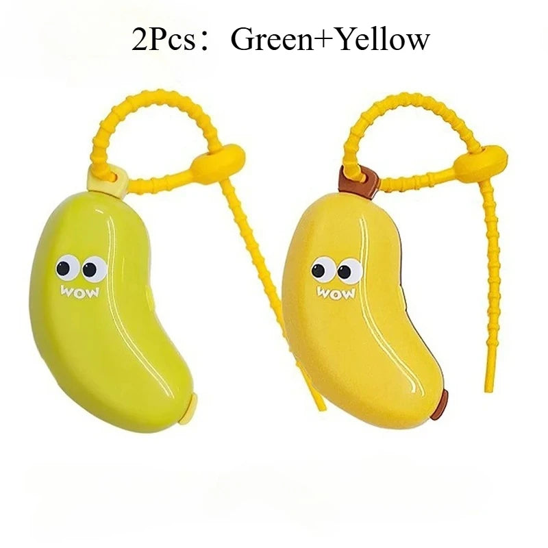 2in1 Banana Toothbrush Holder With Toothpaste Box Cute MIni Toothbrush Protective Cap Portable Brush Cap Case Travel Household