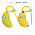 2in1 Banana Toothbrush Holder With Toothpaste Box Cute MIni Toothbrush Protective Cap Portable Brush Cap Case Travel Household