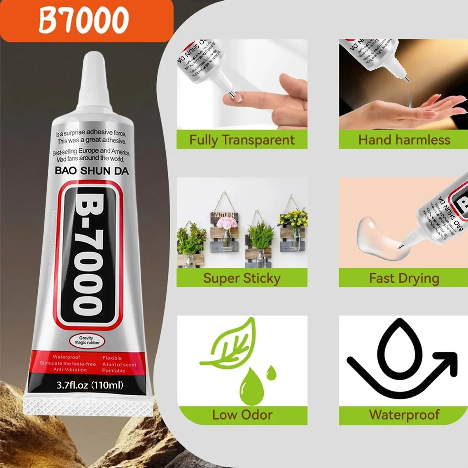 B7000+T7000 Adhesive Repair Kit For Mobile Phones, Jewellery, Displays, Back Covers & Waterproofing