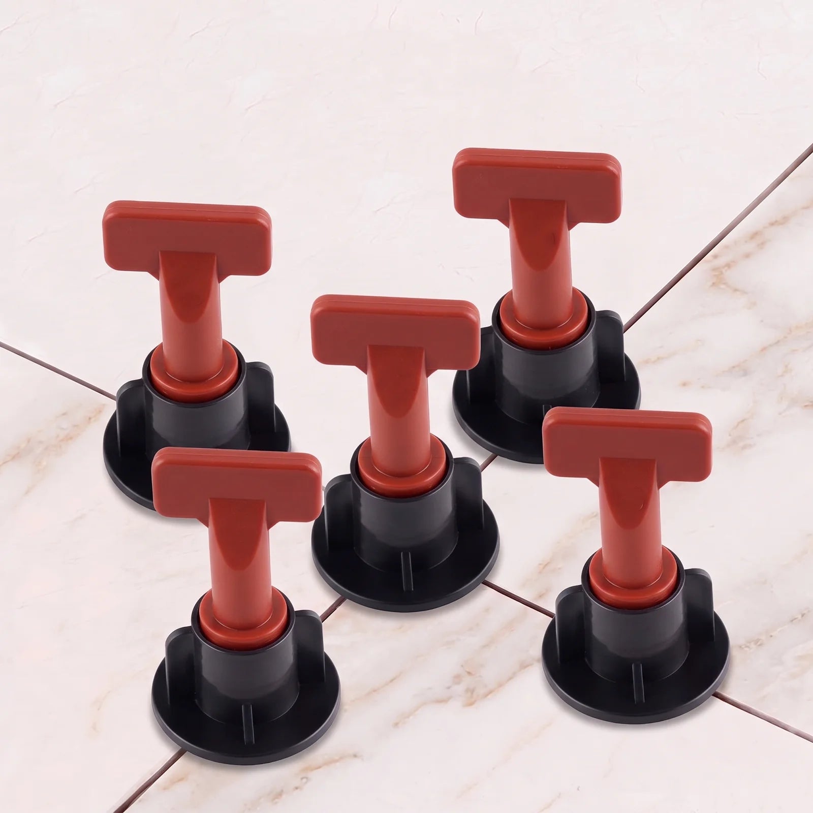 Tile Leveling System Kit Reusable Stainless Steel T-Pin Leveler Spacers with Wrench for Wall Floor Alignment Lippage Free