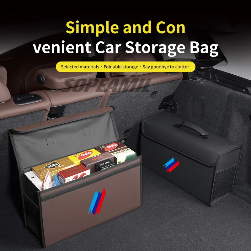 Car Trunk Organizing And Storage Box For BMW X1 X3 X5 X7 E46 E60 E70 E72 E87 E90 E92 G01 G05 G10 G15 G20 G30 F01 F10 F15 F20 F30