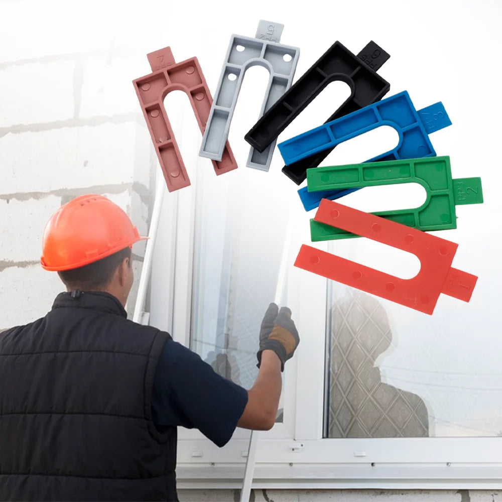 Reusable U-Shaped Tile Leveling Spacers, 1/2/3/4/5/6MM Plastic Tile Spacers for Tile Installers/Leveling System, Hand Tools