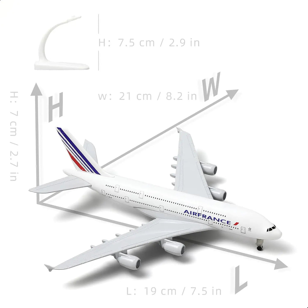 20CM Air France A380 Plane Model Alloy Metal Diecast Collection Aircraft Children Toys Boys Kids Collectible Gift