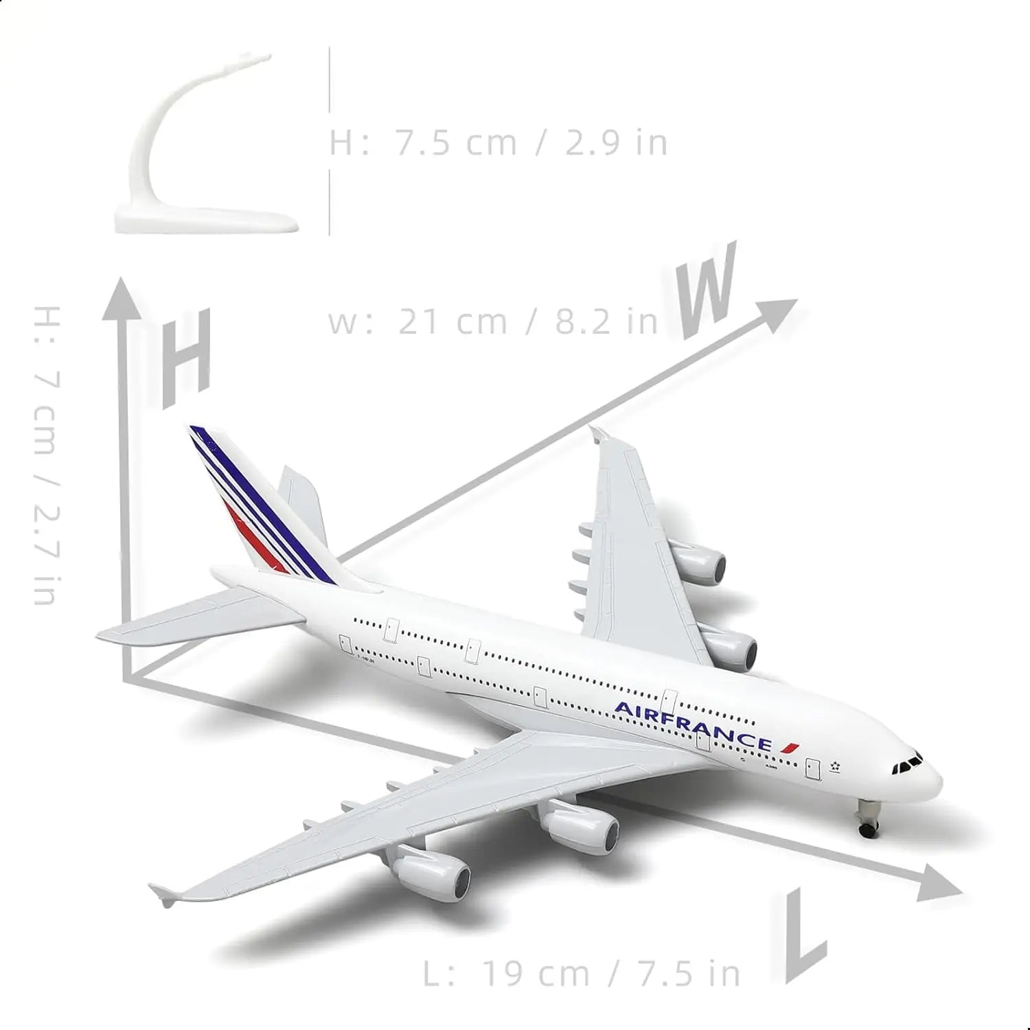 20CM Air France A380 Plane Model Alloy Metal Diecast Collection Aircraft Children Toys Boys Kids Collectible Gift